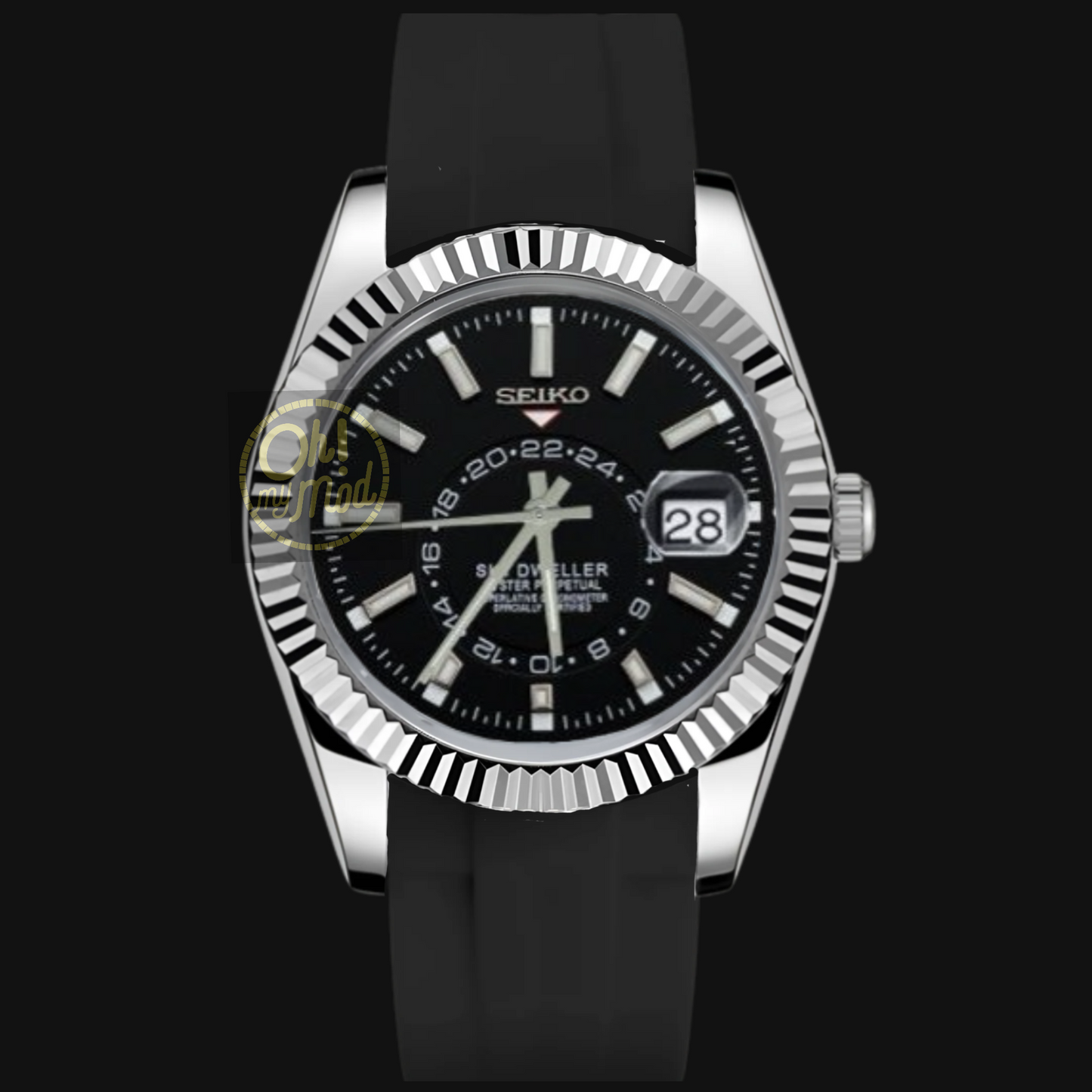 Seiko Mod Sky Dweller "Black"