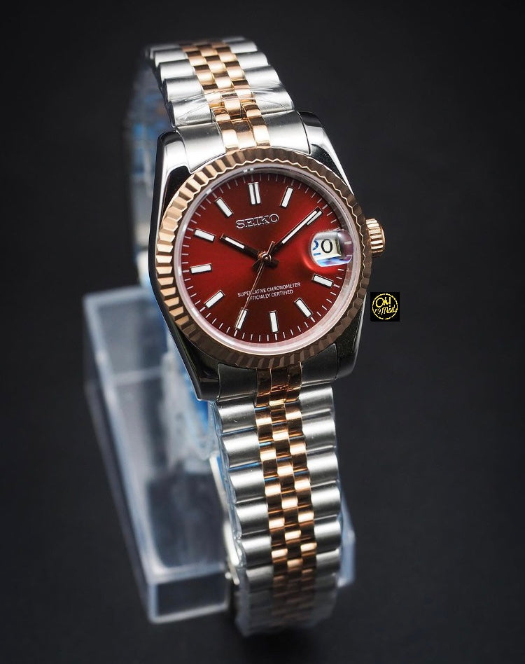 Seiko Mod Datejust "Red" Two-Tones