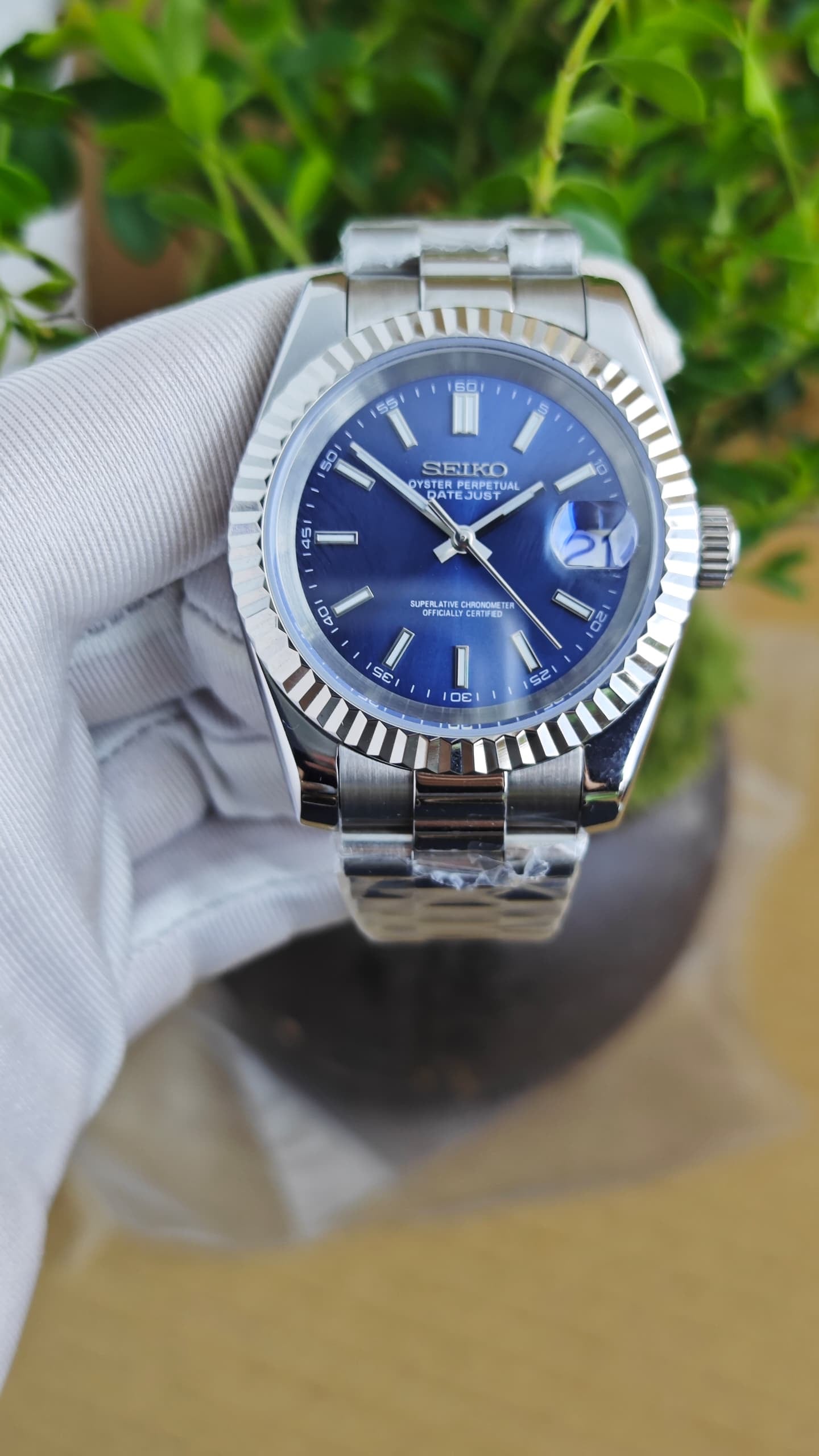 Seiko Mod Datejust "Navy"