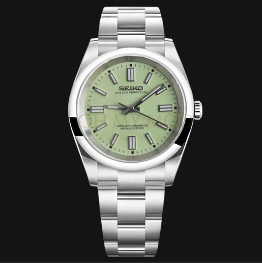 Seiko Mod Oyster Perpetual "Pistachio"