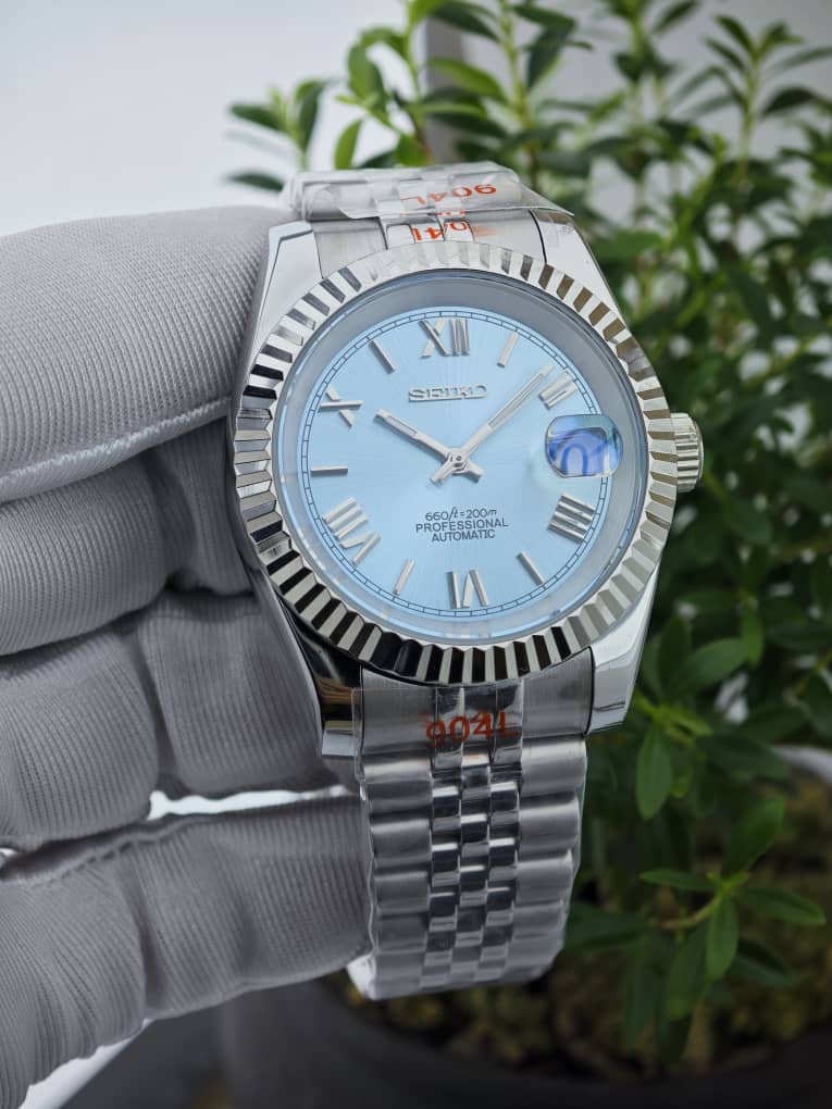 Seiko Mod Datejust "Tiffany Roman"