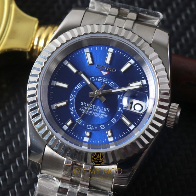 Seiko Mod Sky Dweller "Blue"