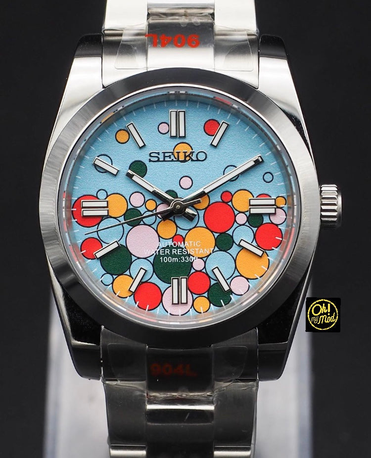 Seiko Mod Oyster Perpetual "Celebration Bubbles"