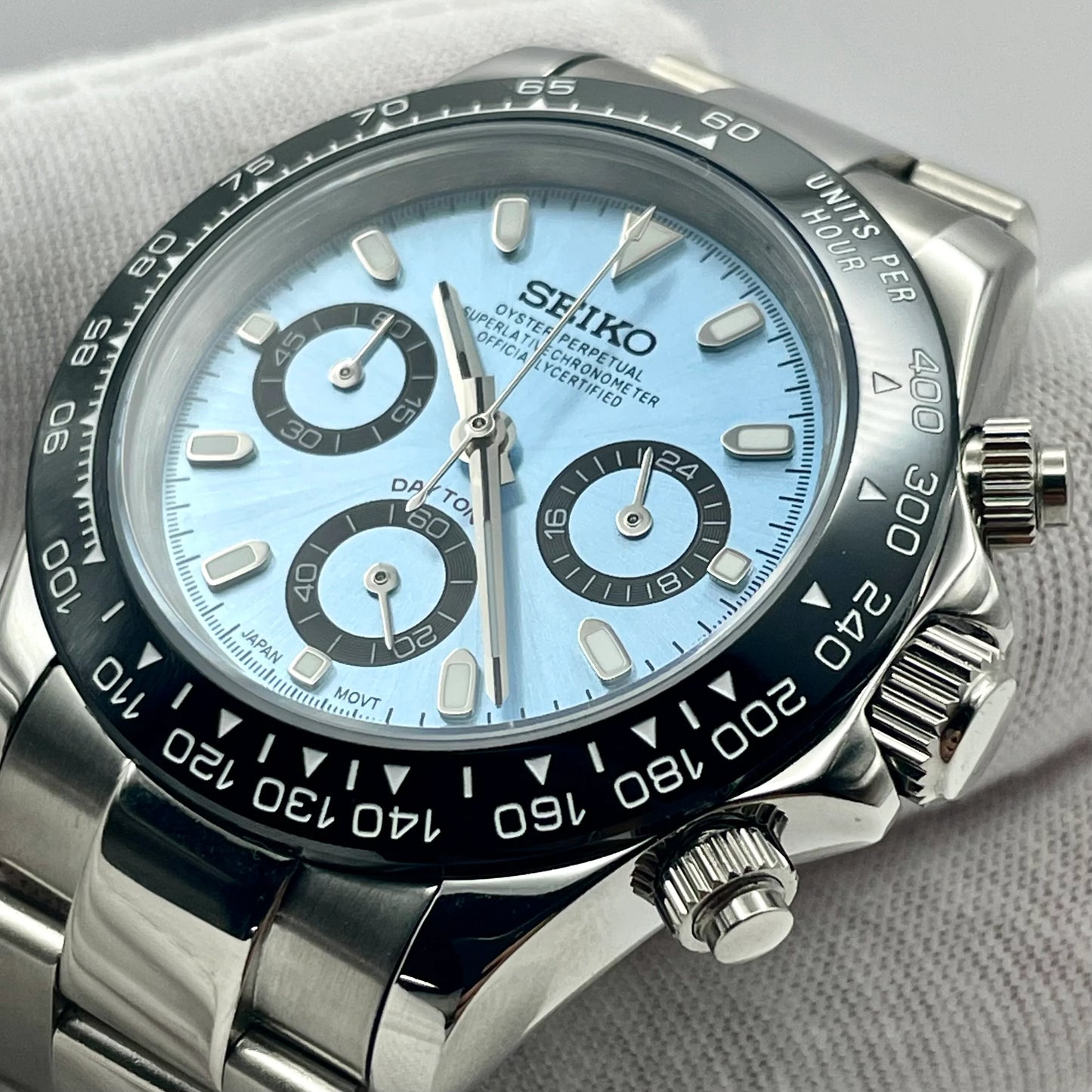 Seiko Mod Daytona "Sky Blue"