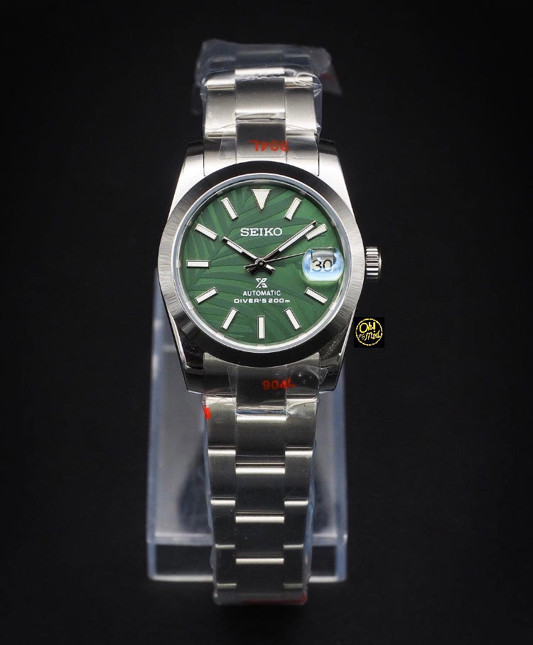 Seiko Mod Oyster Perpetual "Palm Green"