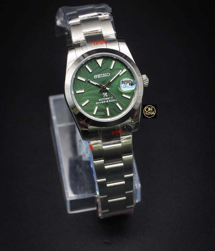 Seiko Mod Oyster Perpetual "Palm Green"