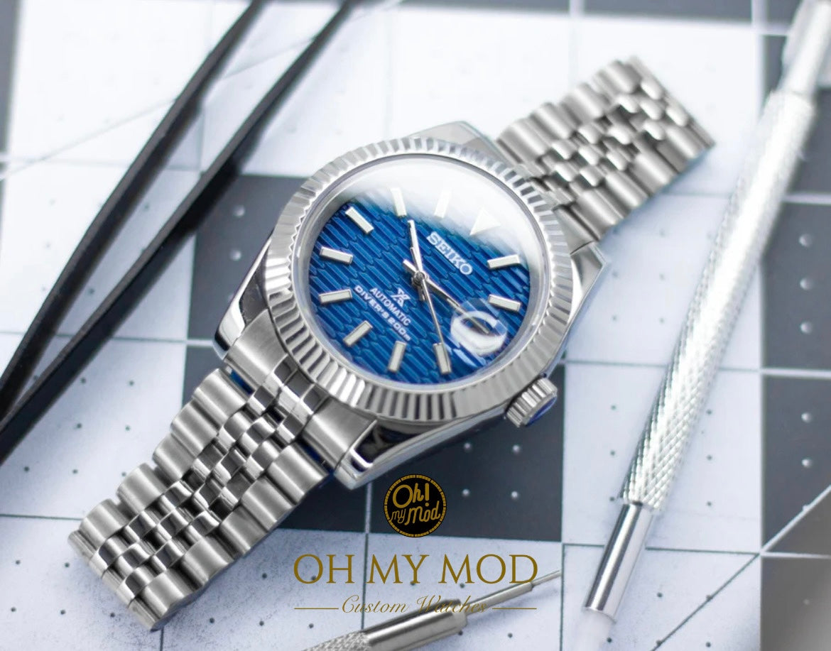 Seiko Mod Datejust "Blue Motif"