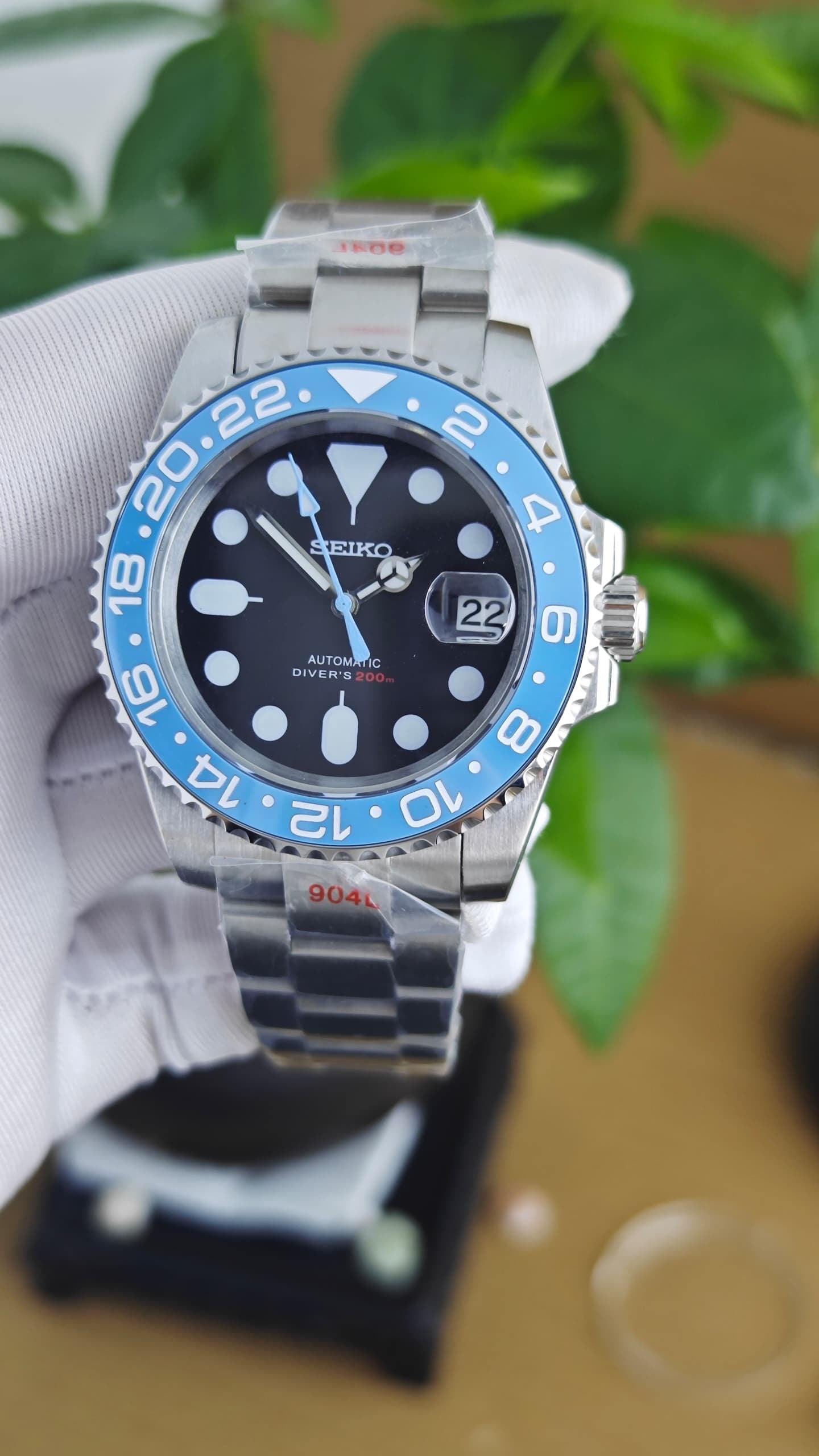 Seiko Mod Submariner "Custom Sky Blue”