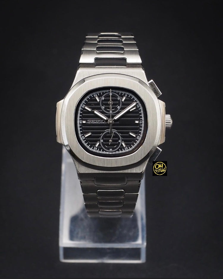 Seiko Mod Nautilus Cronógrafo
