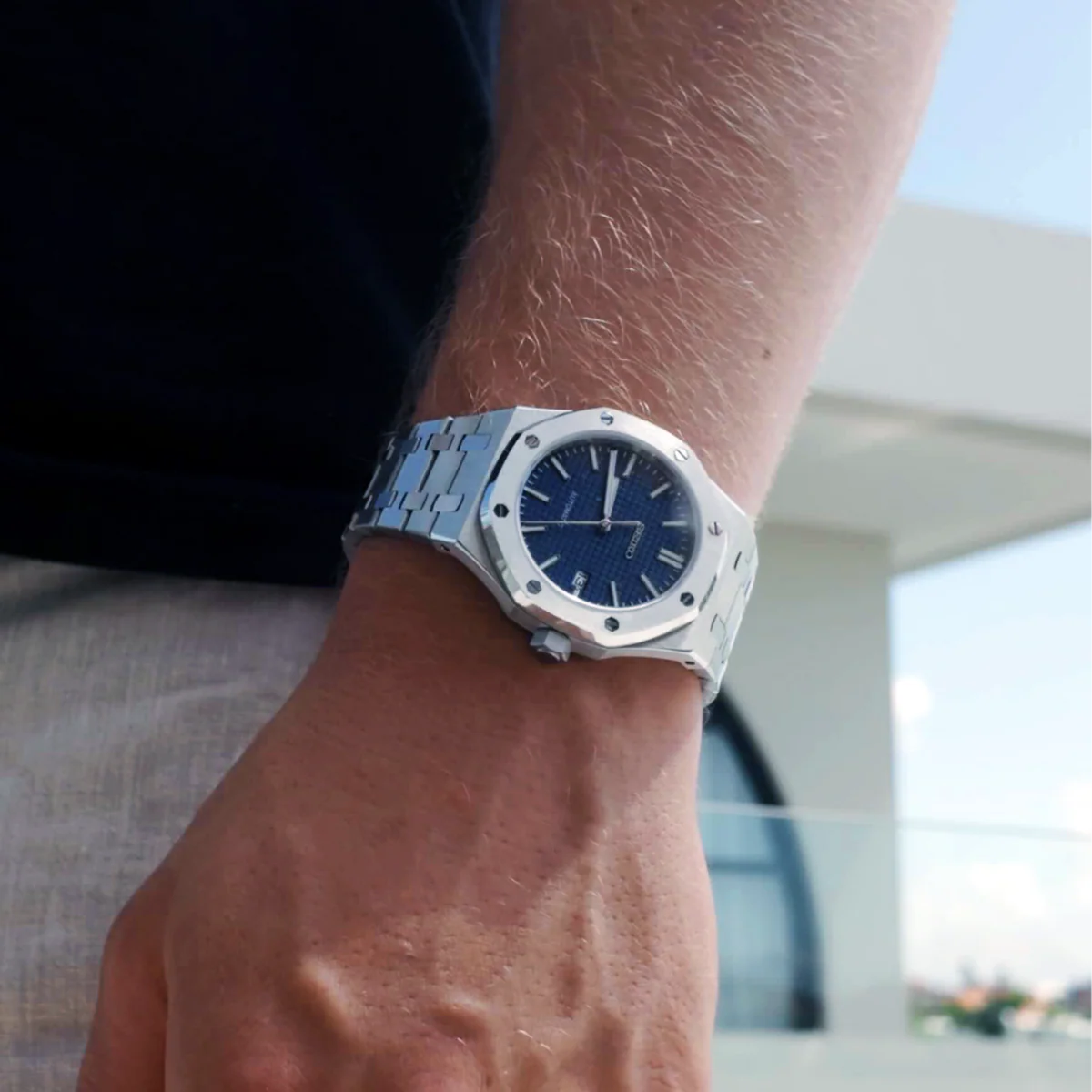 Seiko Mod Royal Oak "Marineblau"