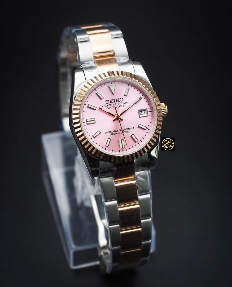 Seiko Mod Datejust "Pink" Two-Tones