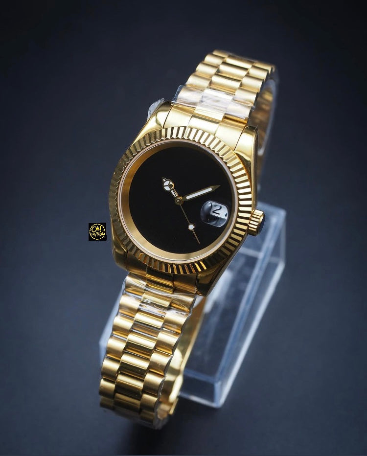 Seiko Mod Datejust Gold "Blackout"