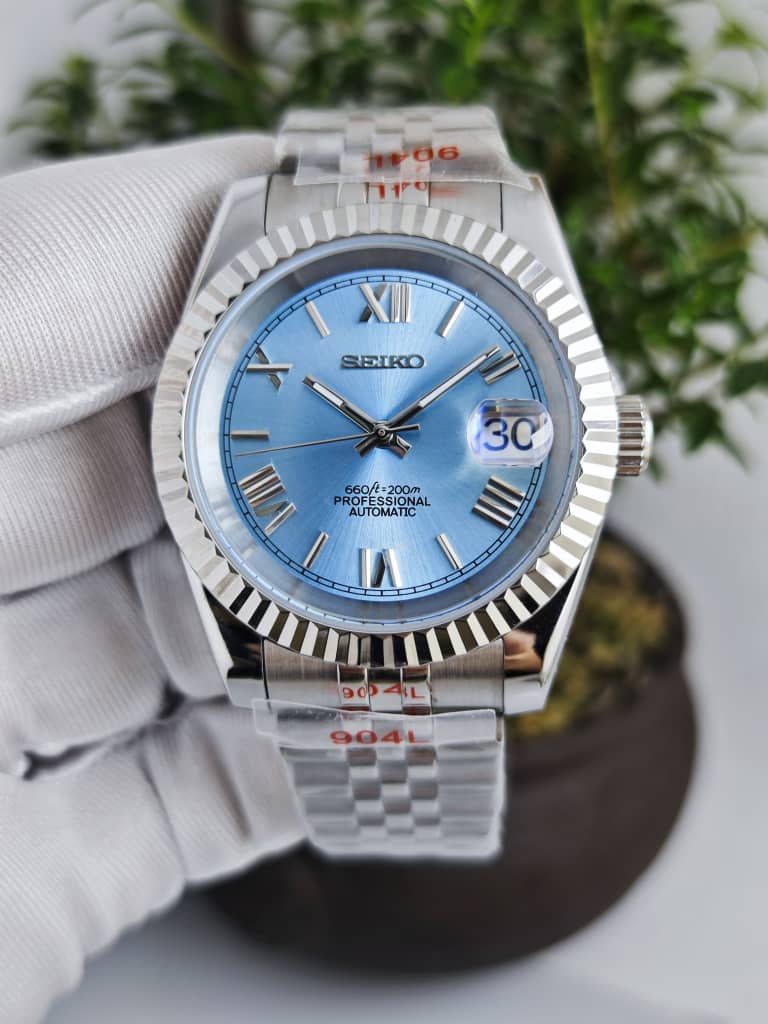 Seiko Mod Datejust "Tiffany Roman"