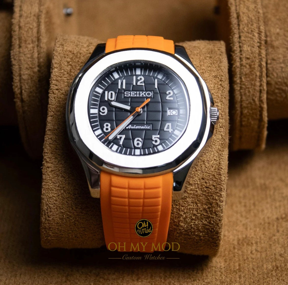 Seiko Mod Aquanaut "Orange & Black"