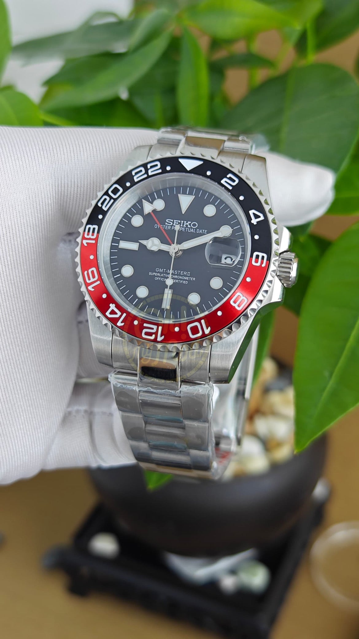 Seiko Mod GMT Master II "Coke"