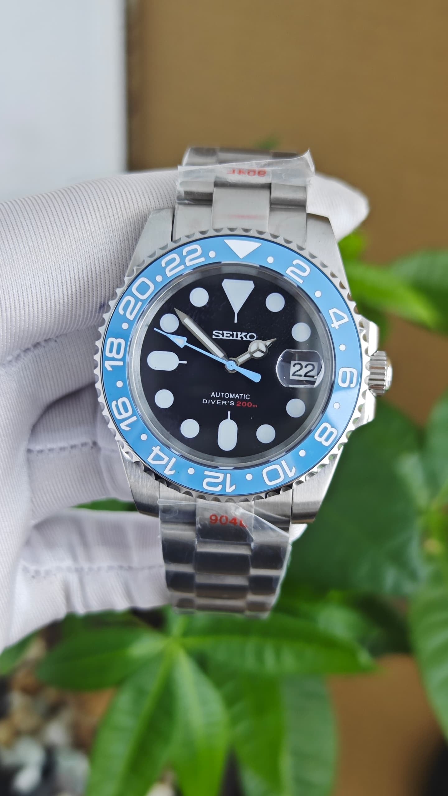 Seiko Mod Submariner "Custom Sky Blue”