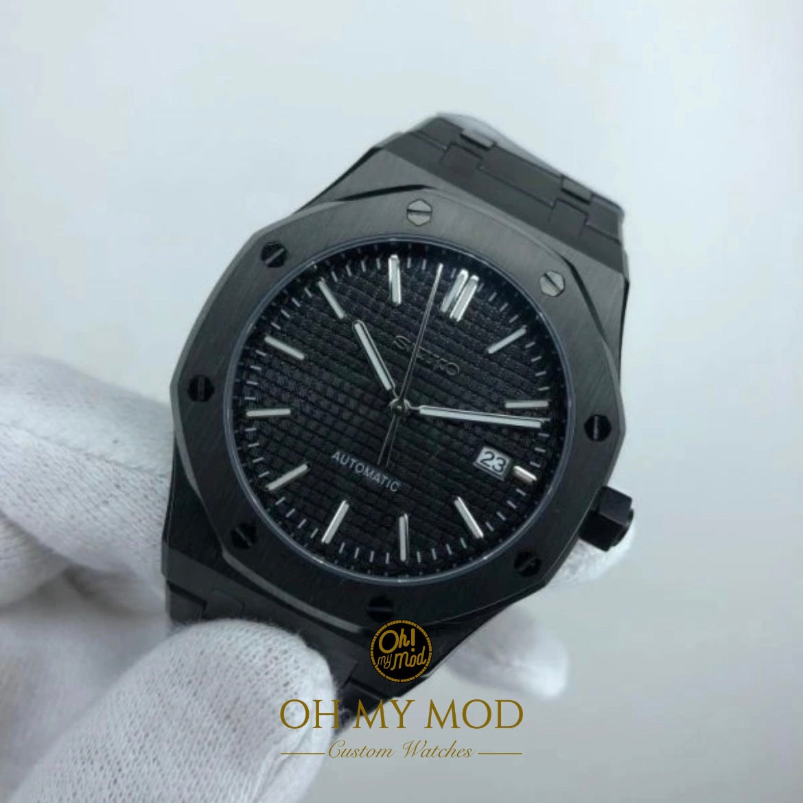 Seiko Mod Royal Oak "Triple Black"