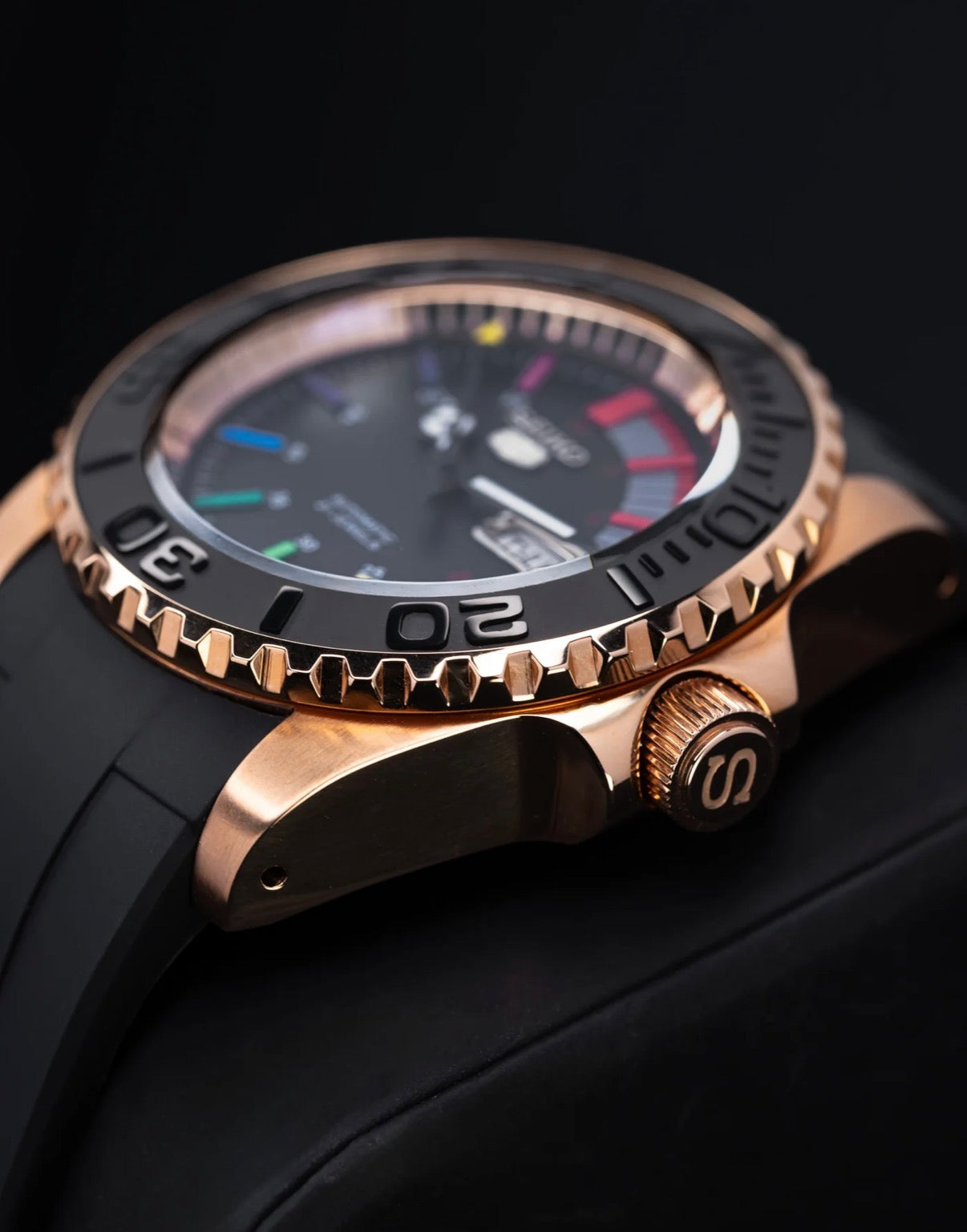 SKX007 | Rainbow Rose Gold