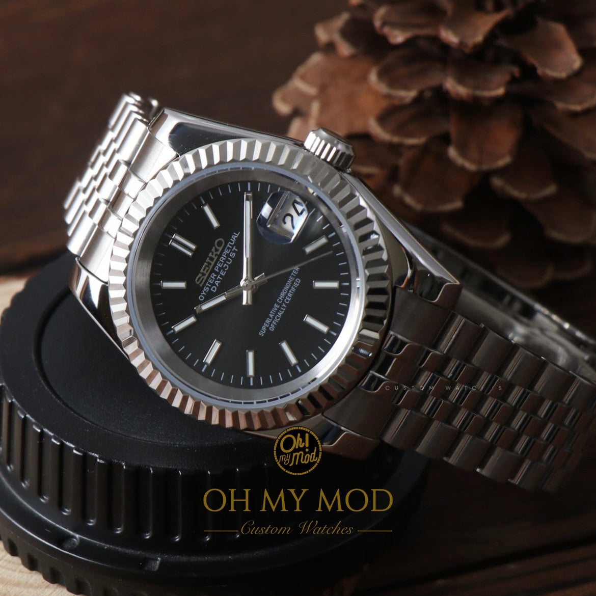 Seiko Mod Datejust "Black"