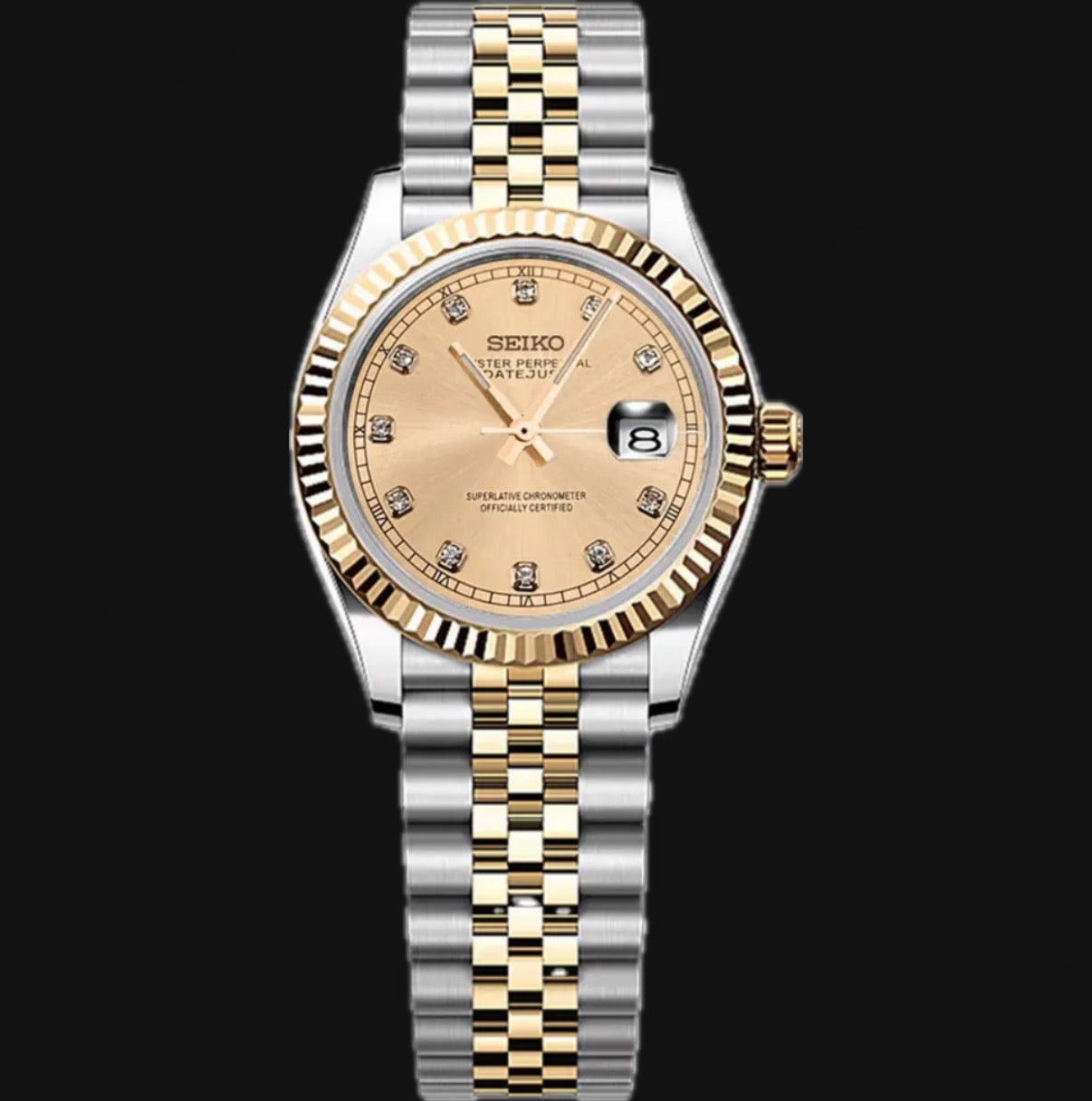 Ladyjust Two-Tone Gold Diamond