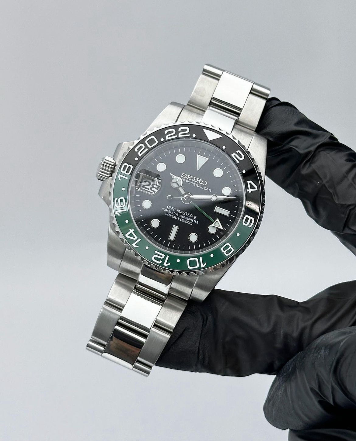 Seiko Mod Submariner "Sprite" Lefty