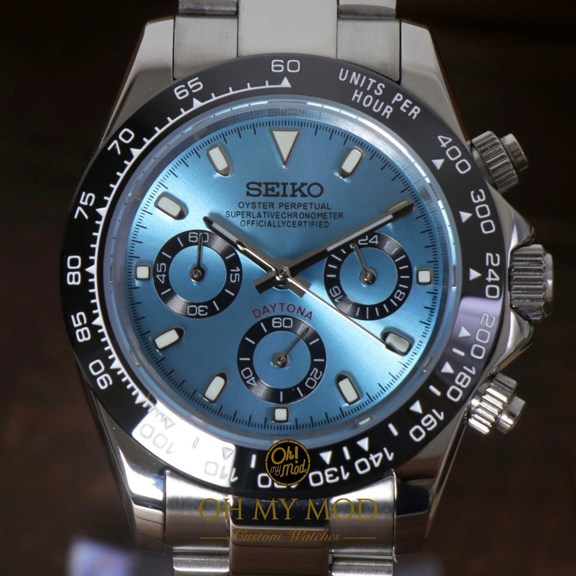 Seiko Mod Daytona "Sky Blue"