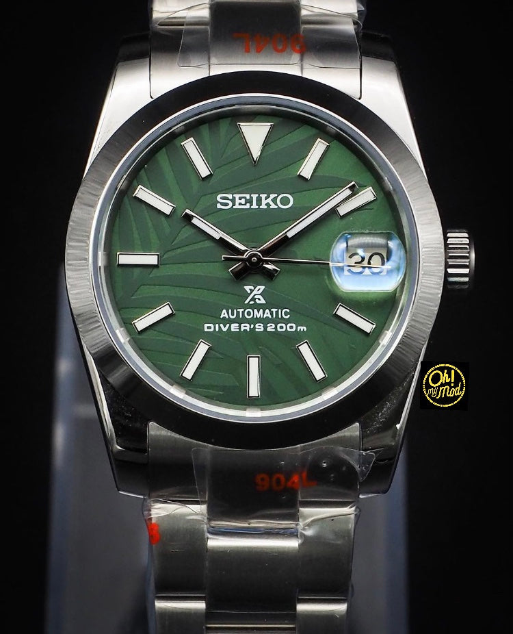 Seiko Mod Oyster Perpetual "Palm Green"