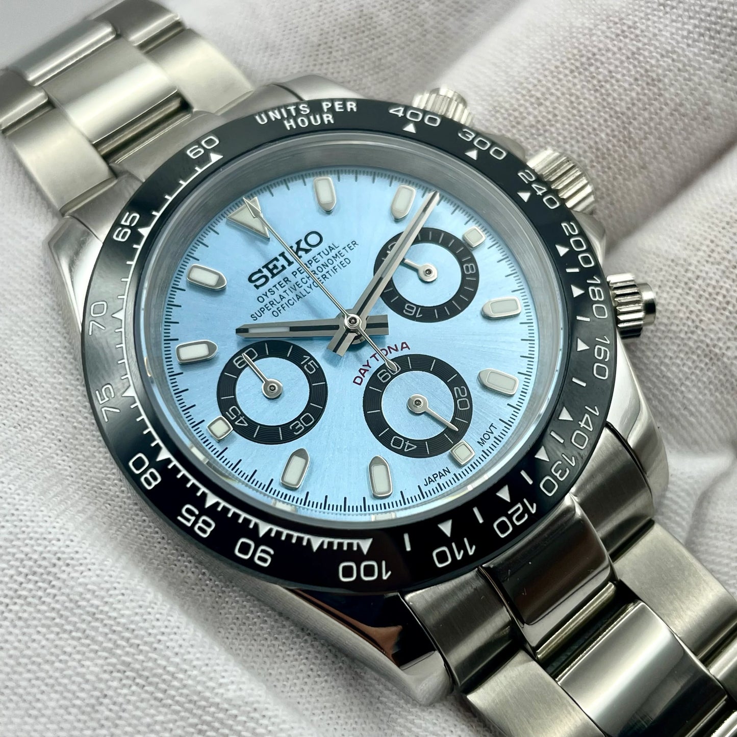 Seiko Mod Daytona "Sky Blue"