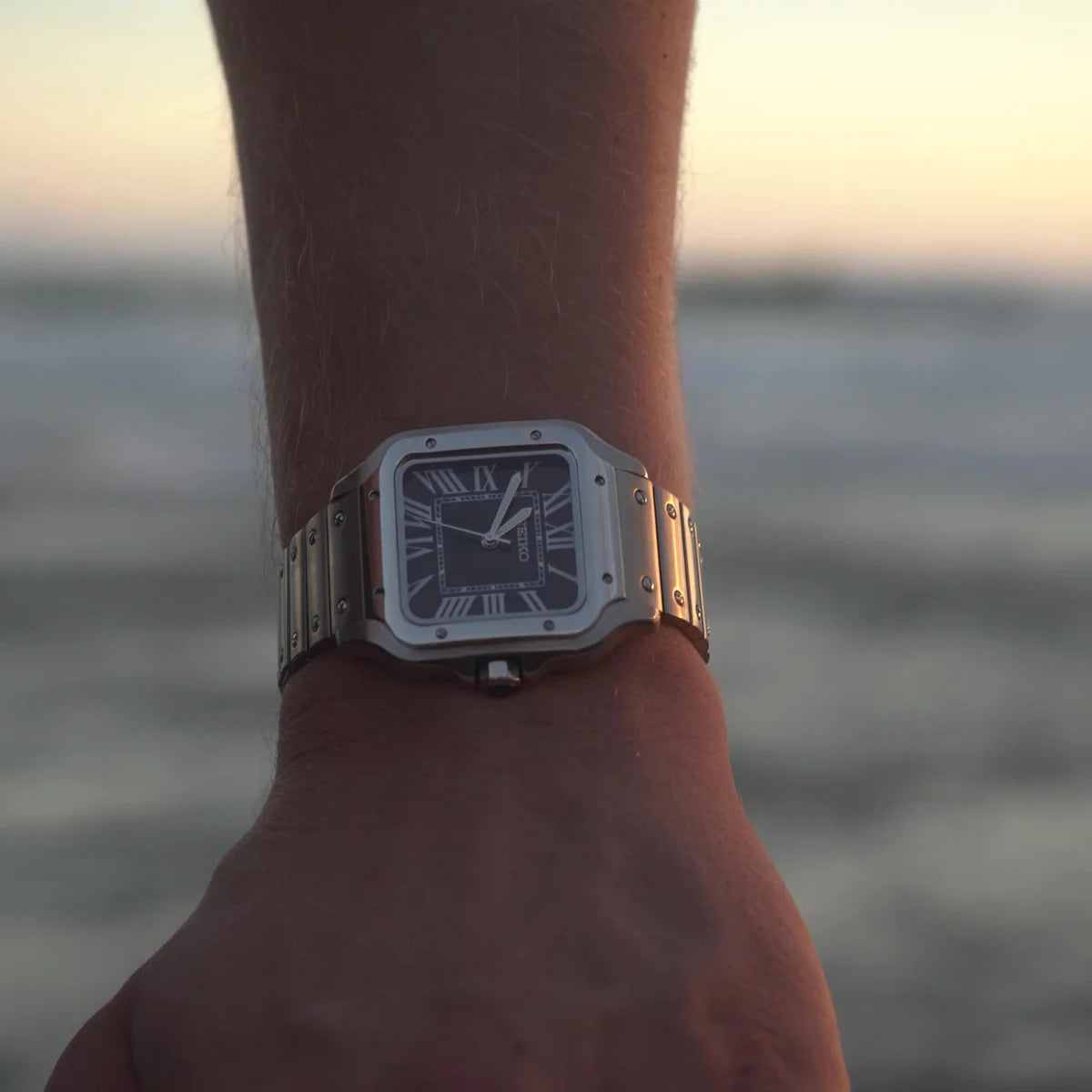 Seiko Mod Santos „Schwarz“