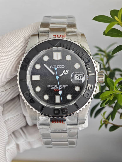 Seiko Mod Yacht Master „Limited Edition Blue“ (komplett individuelle Uhr)