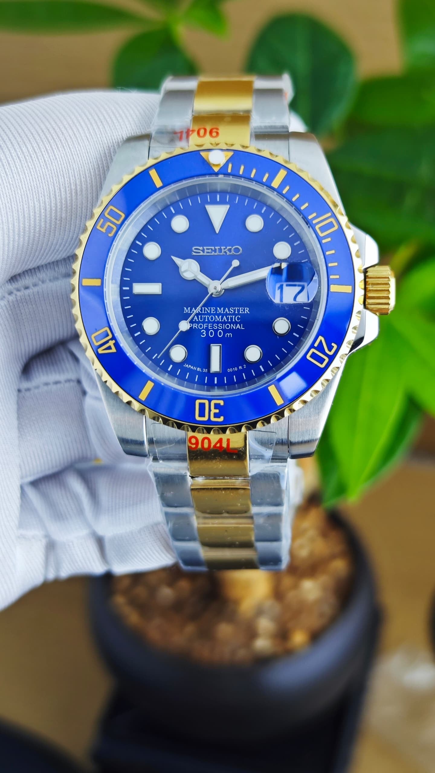 Seiko Mod Submariner "Bluesy"