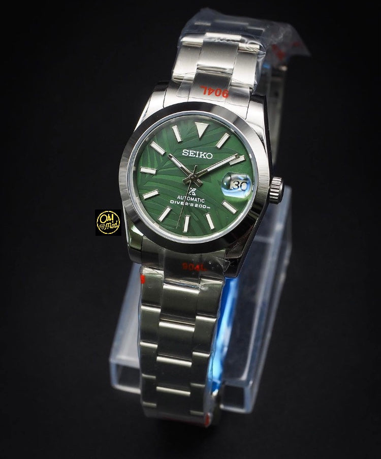 Seiko Mod Oyster Perpetual "Palm Green"