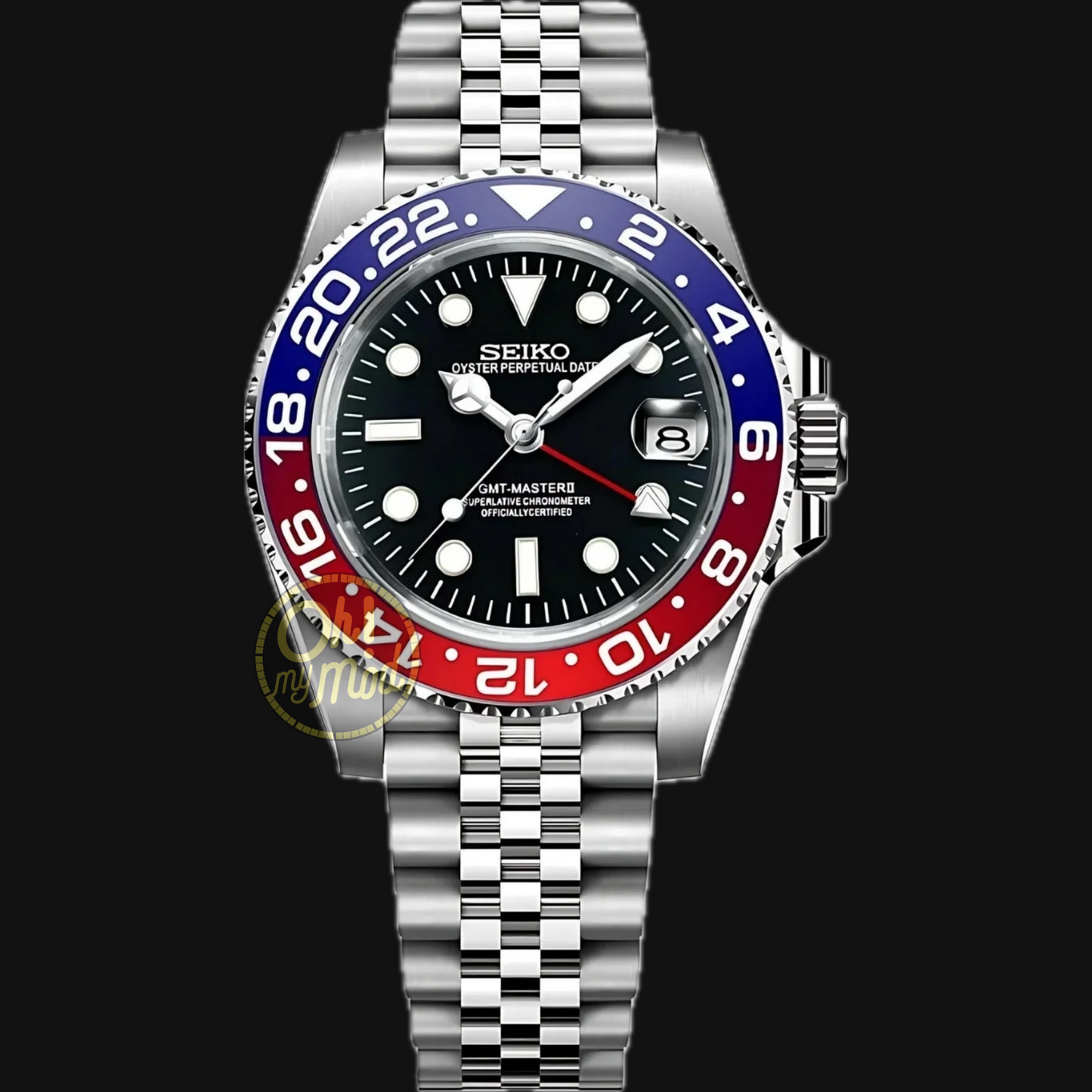 Seiko Mod GMT Master II "Pepsi"