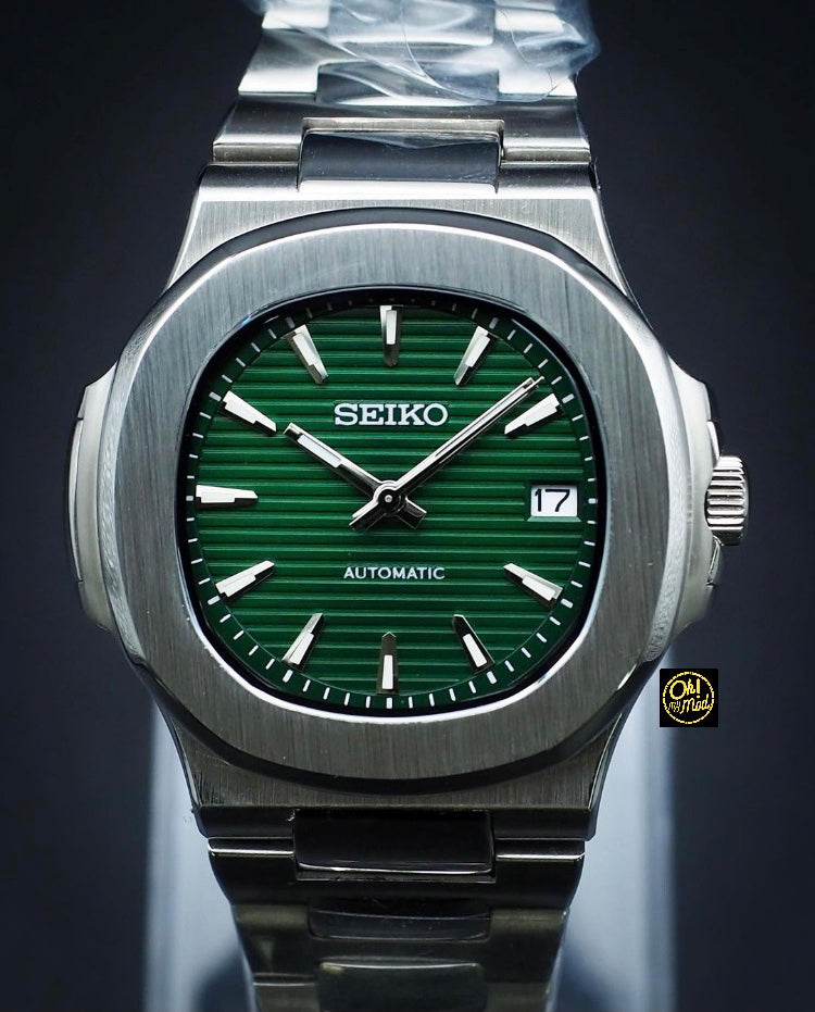 Seiko Mod Nautilus Green Oh My Mod Watches