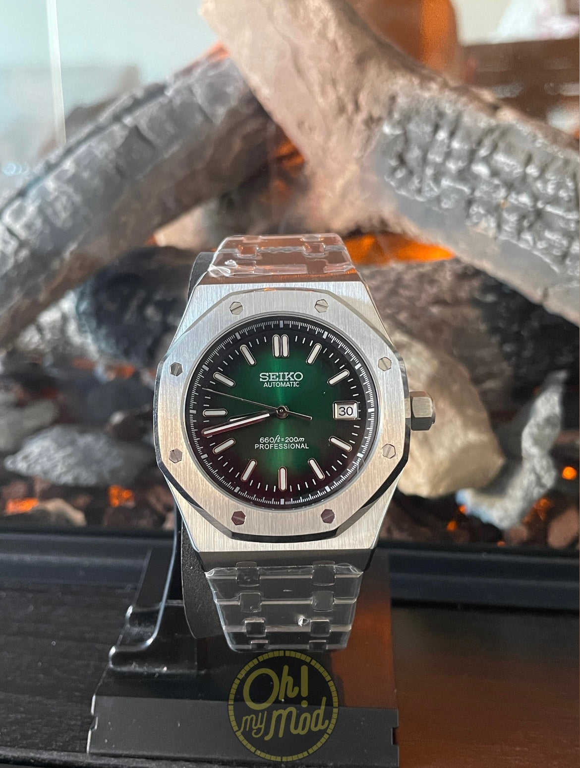 Seiko Mod Royal Oak "Green Esmerald"