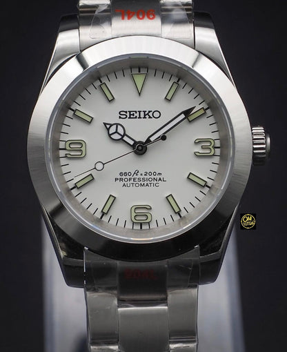 Seiko Mod Oyster Perpetual „Weiß“