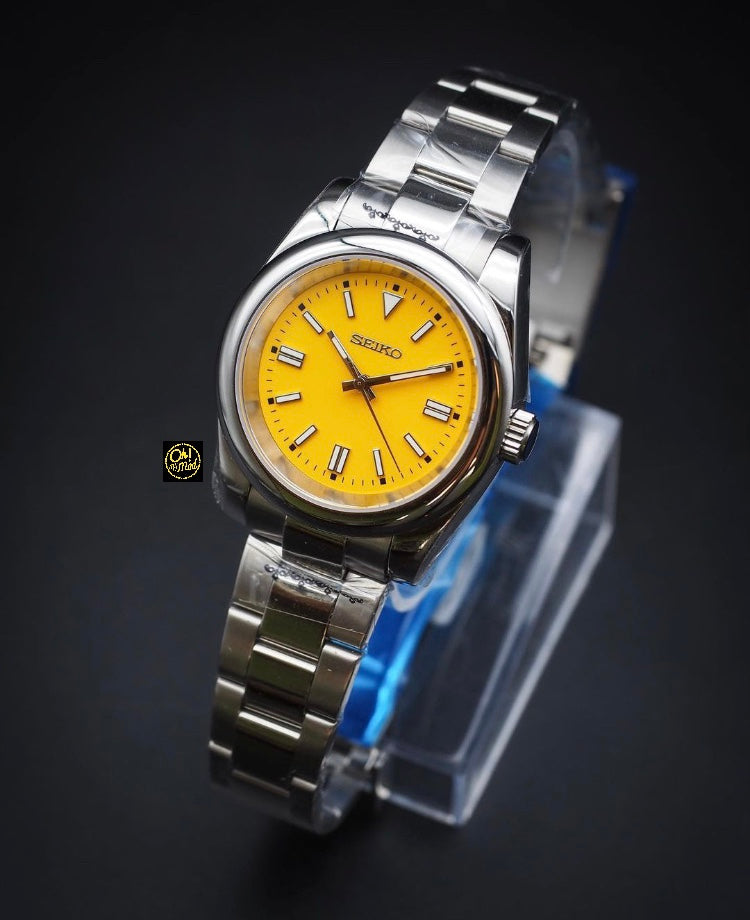 Seiko Mod Oyster Perpetual "Orange"