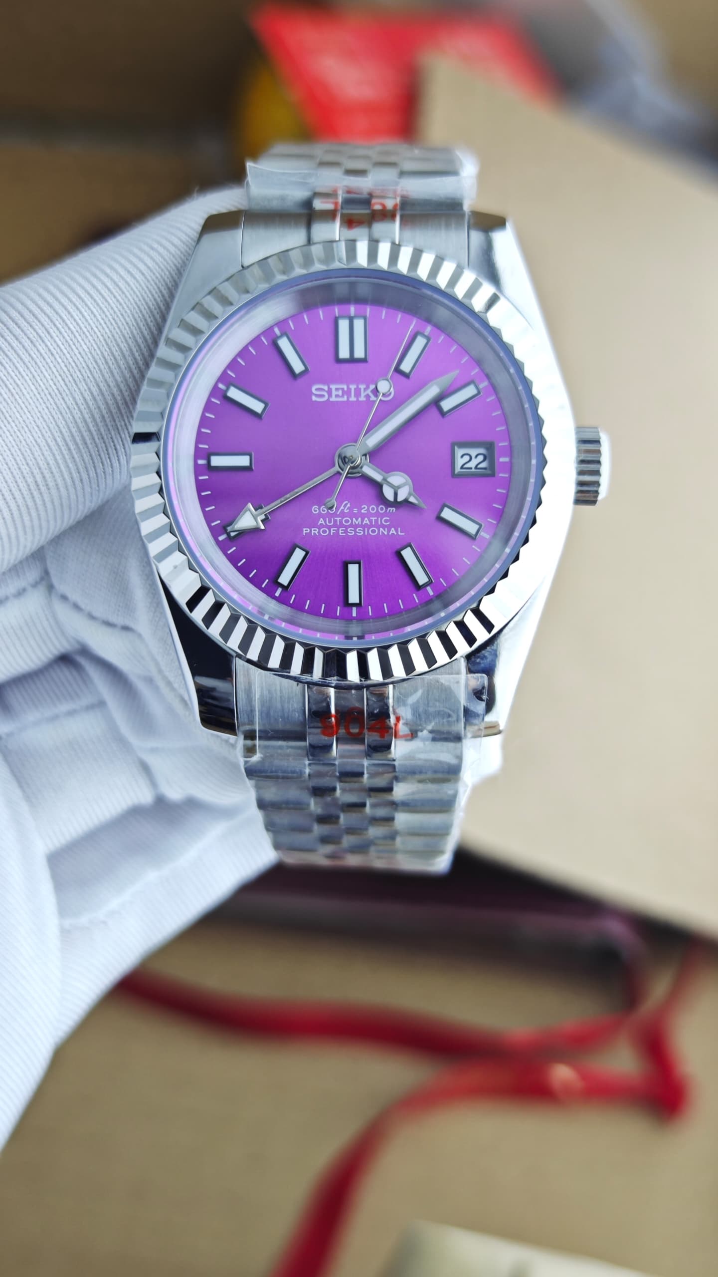 Seiko Mod Datejust “Purple GMT”