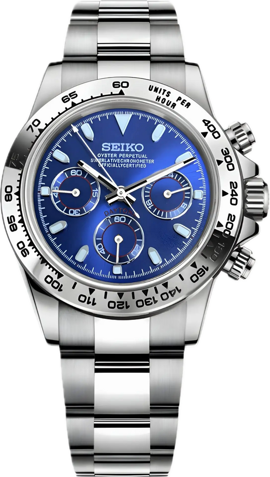 Seitona | Silver & Navy