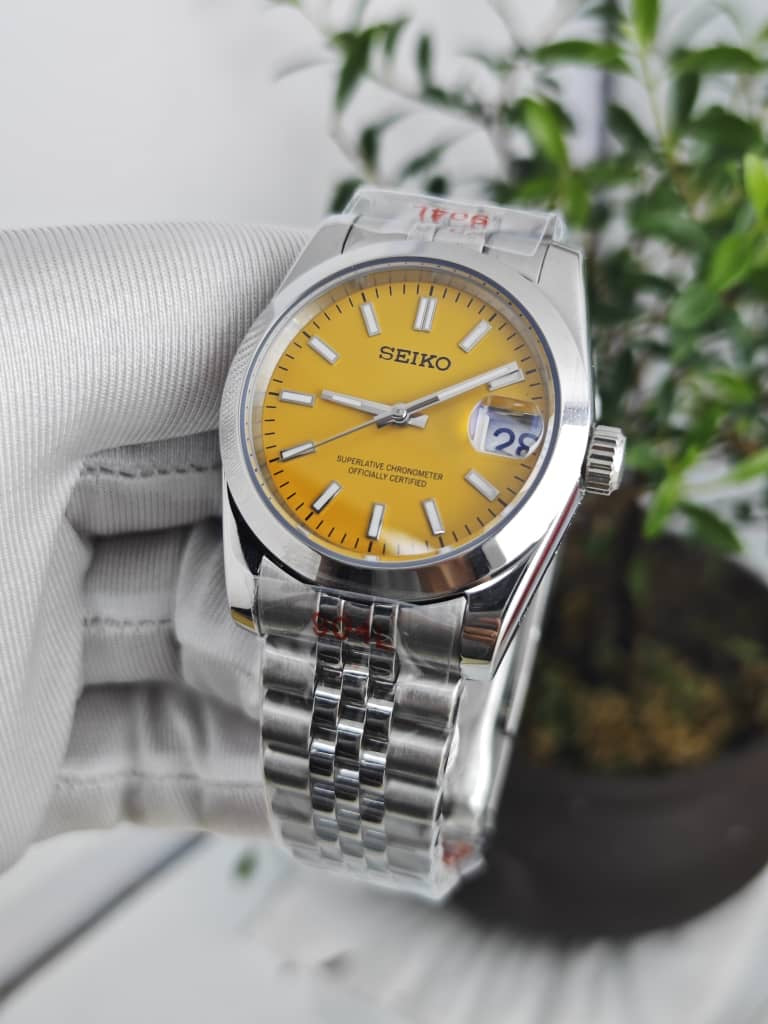 Seiko Mod Oyster Perpetual "Orange"