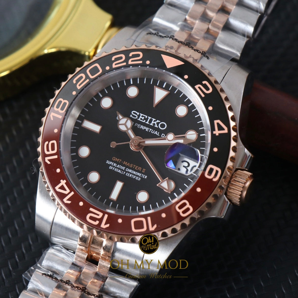 Seiko Mod GMT Master II “Root Beer"