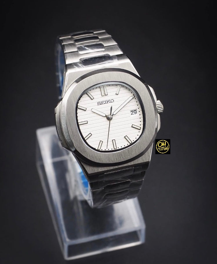 Seiko Mod Nautilus "White"