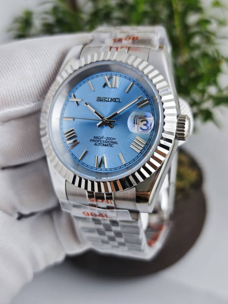 Seiko Mod Datejust "Tiffany Roman"