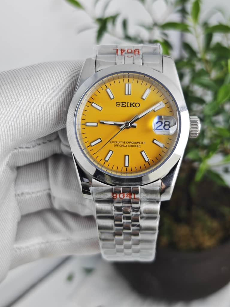 Seiko Mod Oyster Perpetual "Orange"