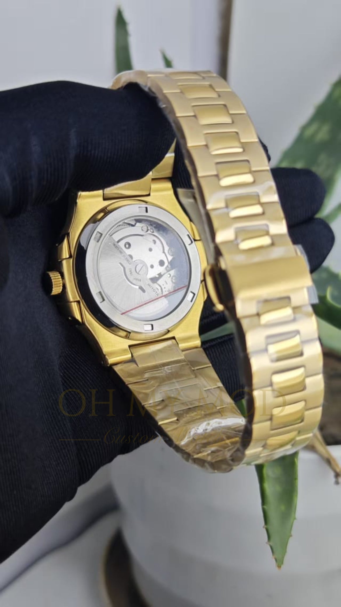 Seiko Mod Nautilus "Gold Diamonds"