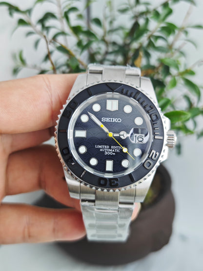 Seiko Mod Yacht Master „Limited Edition Yellow“ (komplett individuelle Uhr)