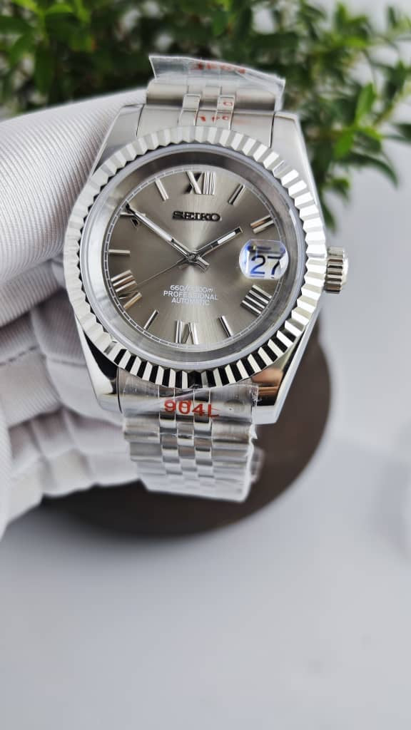 Seiko Mod Datejust "Silver Roman"