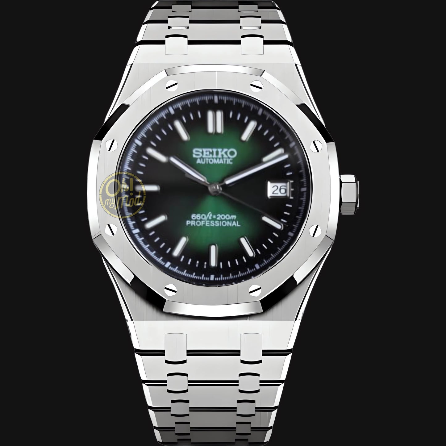 Seiko Mod Royal Oak "Green Esmerald"