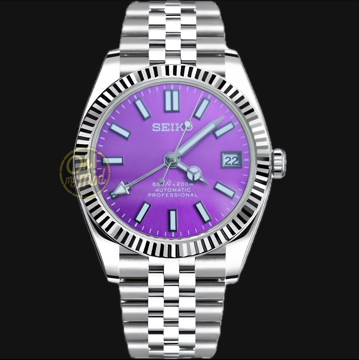 Seiko Mod Datejust “Purple GMT”