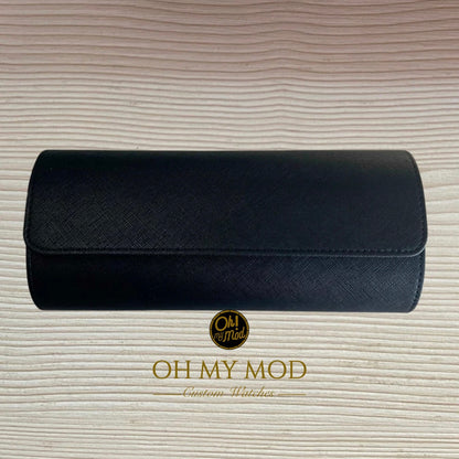 3 Piece Watch Travel Case Set (Black)